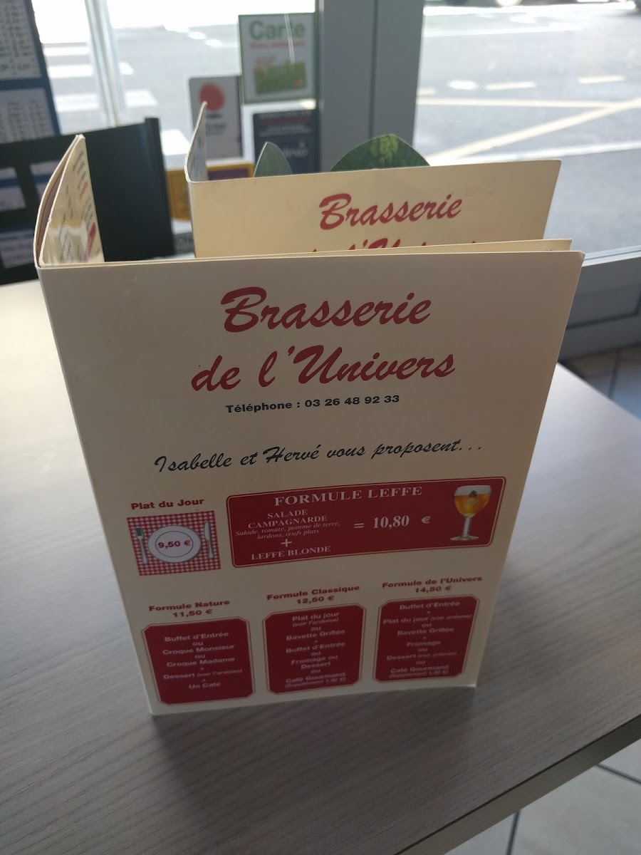 Brasserie de l'Univers Photo Menu 1