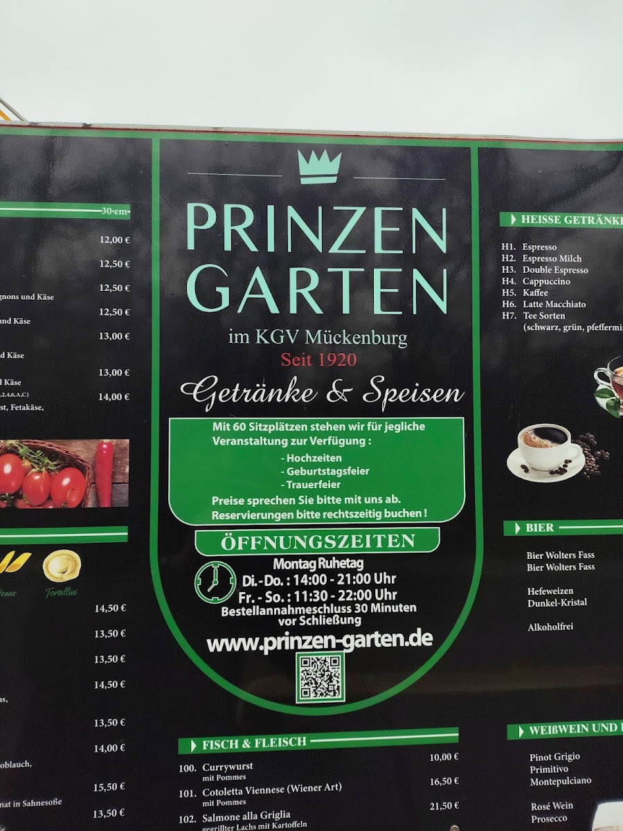 Restaurant Prinzengarten Braunschweig Photo Menu 1