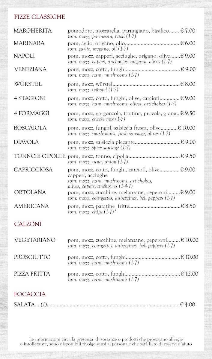 In Grano Pizzeria Photo Menu 4