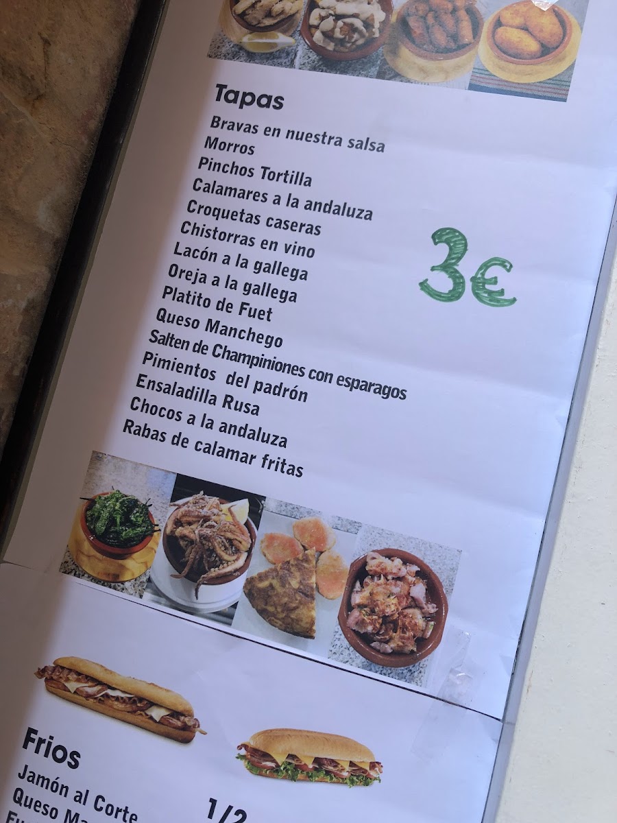 Cal Tete Photo Menu 1