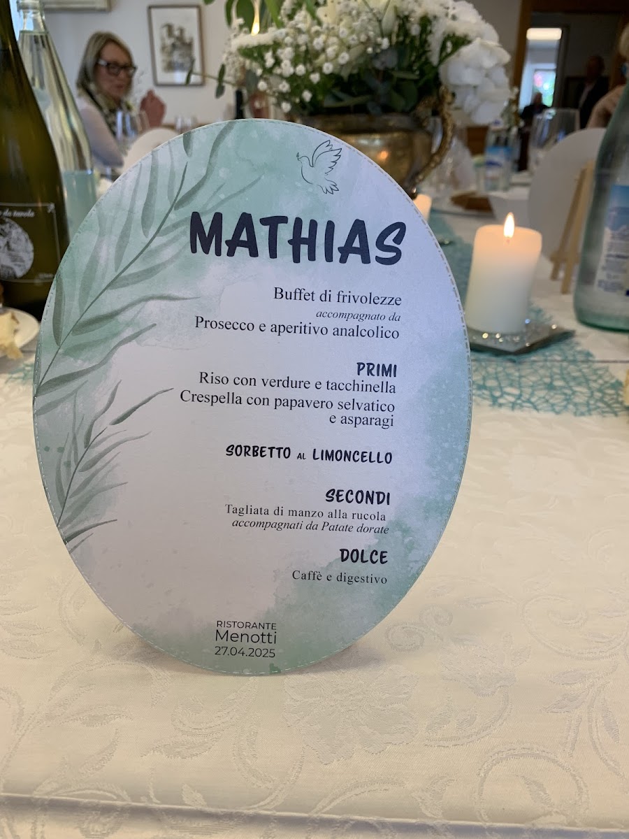 Trattoria Menotti Photo Menu 1