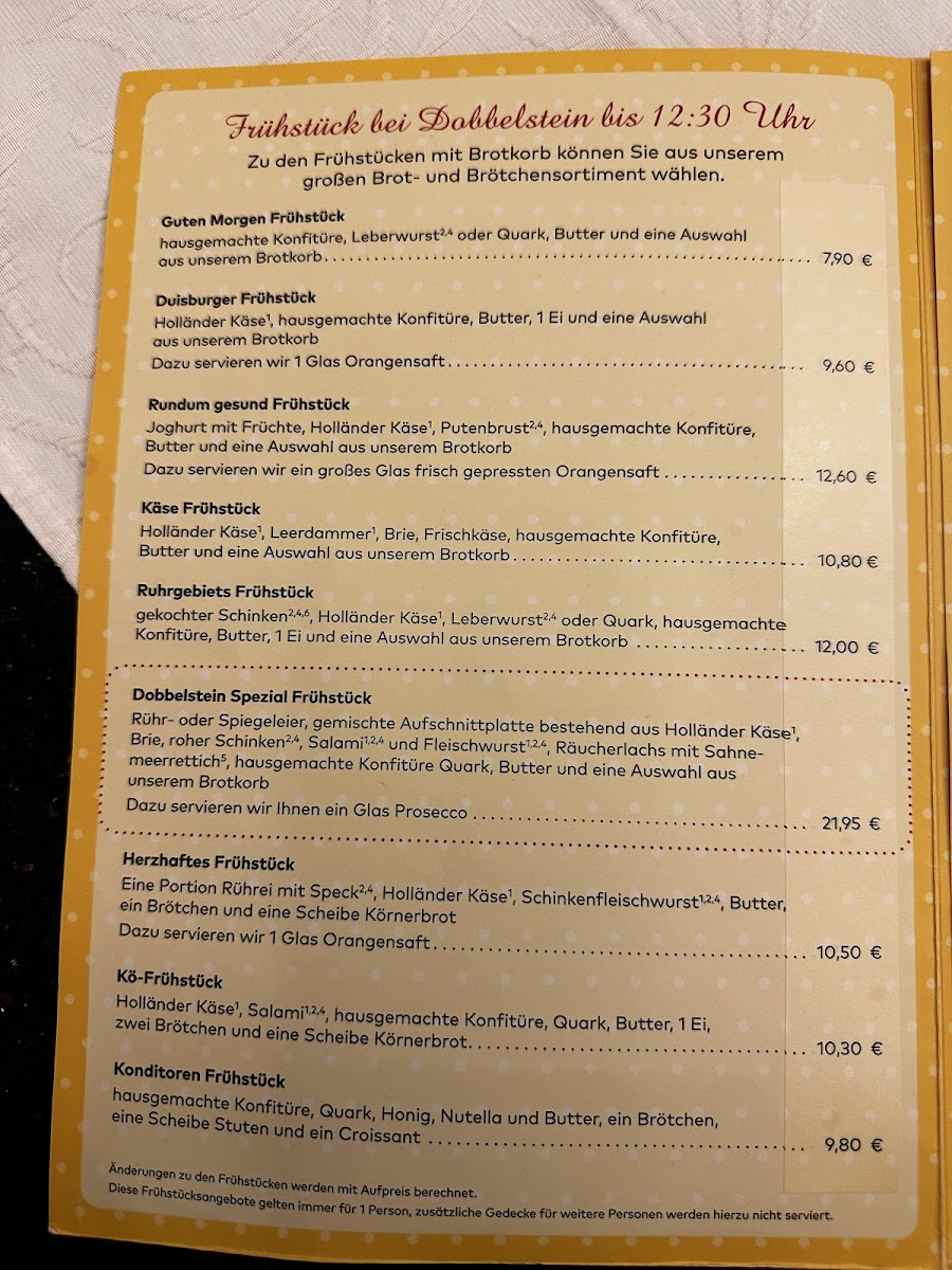 Kö-Café Dobbelstein e. K. Photo Menu 2