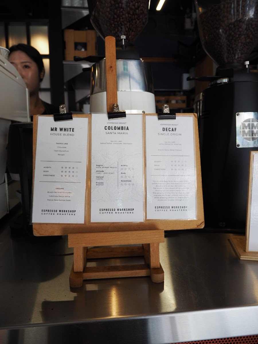 Espresso Workshop Britomart Photo Menu 8