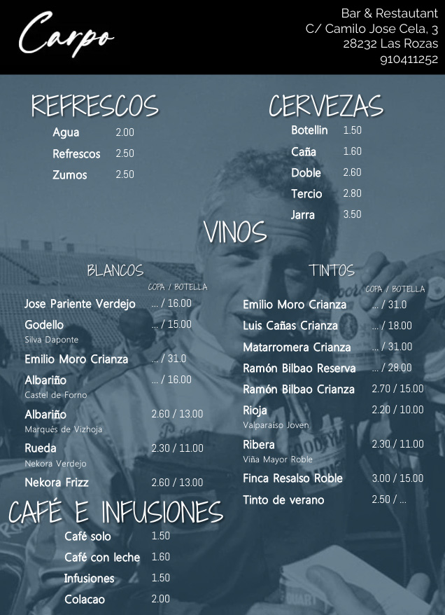Restaurante Carpo Photo Menu 1