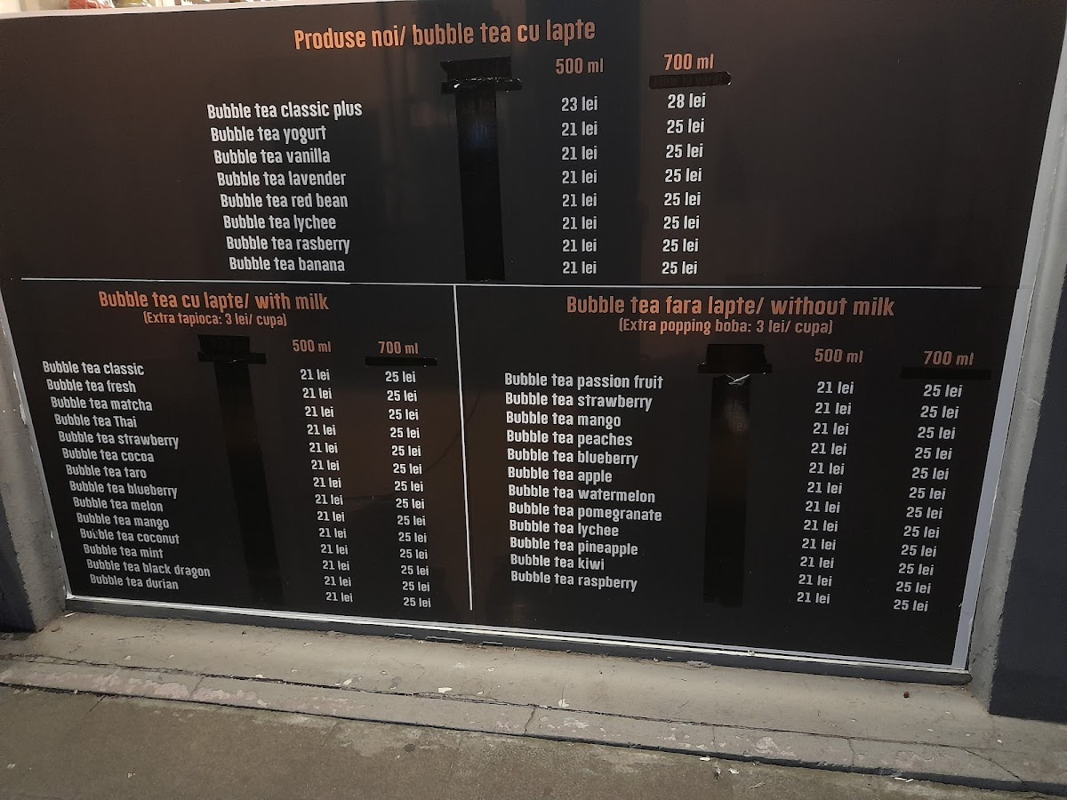 Yummy Bubble Tea Photo Menu 3