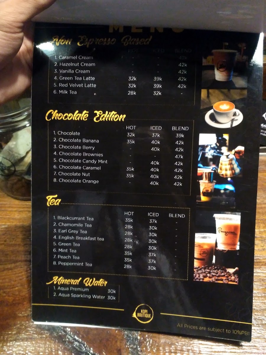 Kopi Boutique Roastery Photo Menu 3