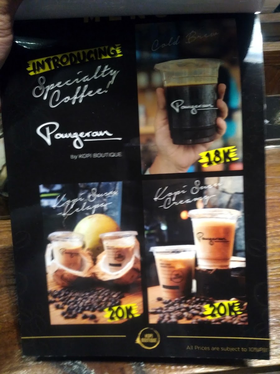 Kopi Boutique Roastery Photo Menu 9