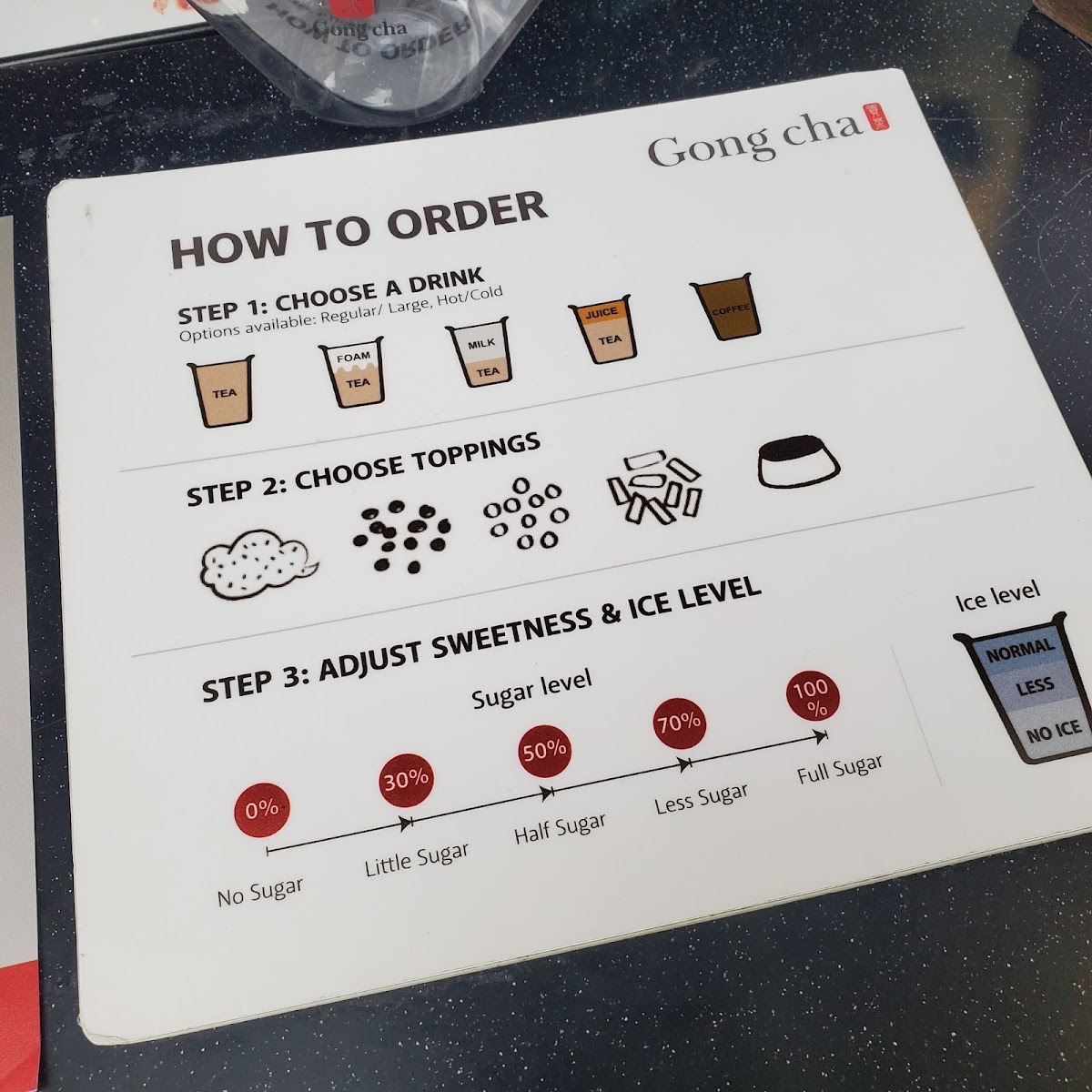 Gong Cha (Damai) Photo Menu 4