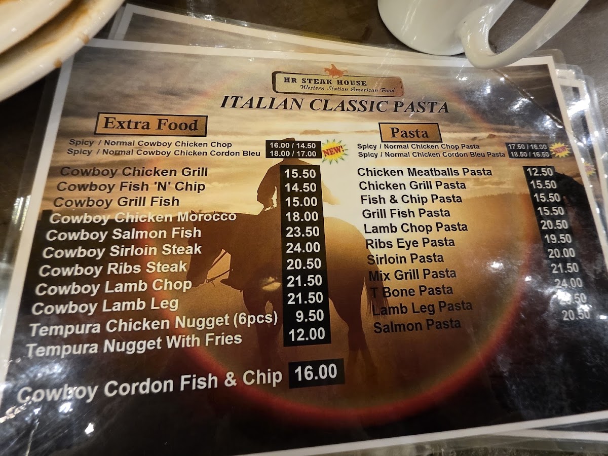 HR Steak House Photo Menu 2