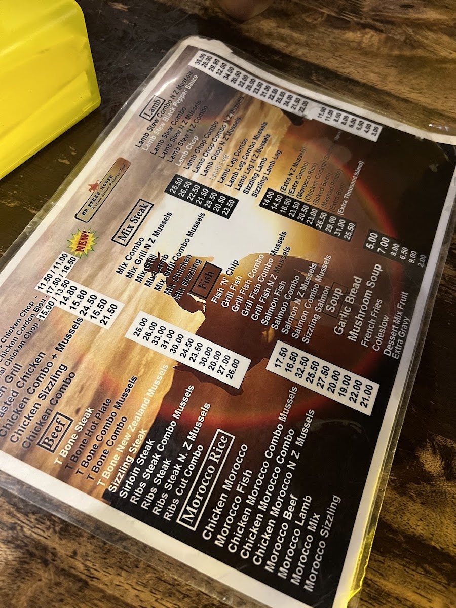 HR Steak House Photo Menu 6