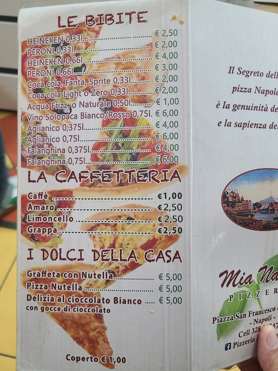 PIZZERIA MIA NAPOLI Photo Menu 1