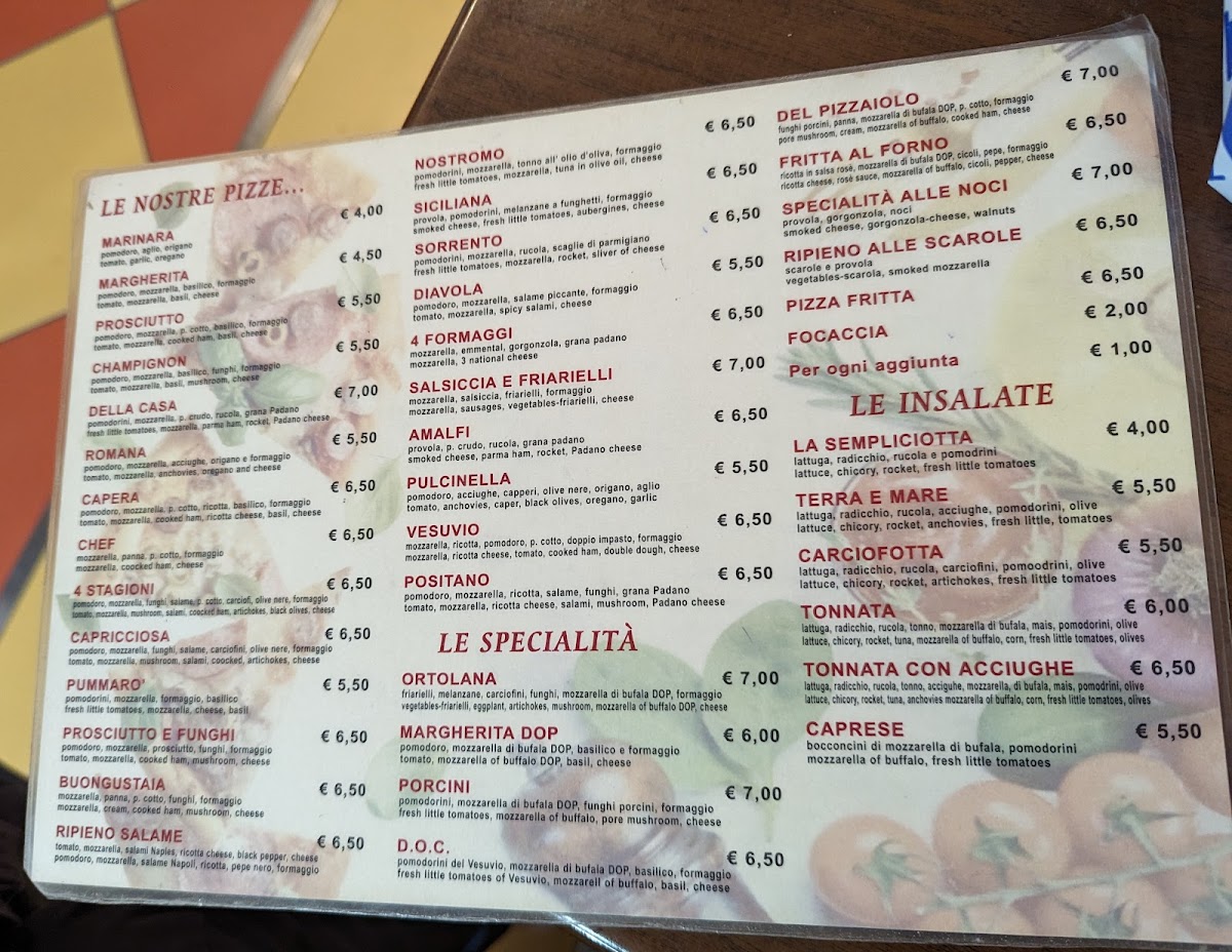 PIZZERIA MIA NAPOLI Photo Menu 2