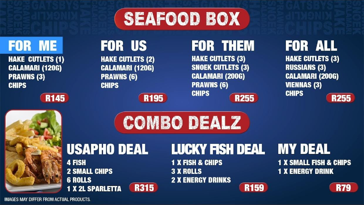 Calamari Fisheries - Richmond Corner Photo Menu 1