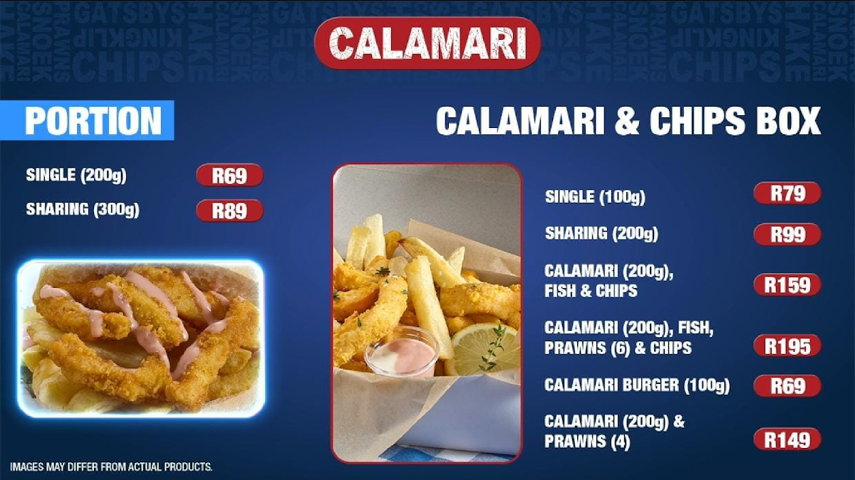 Calamari Fisheries - Richmond Corner Photo Menu 3