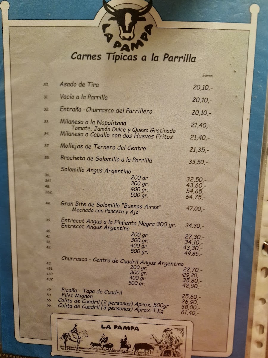 LA PAMPA Photo Menu 1