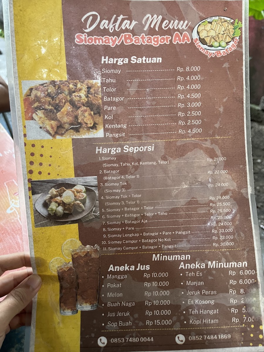 Siomay & Batagor AA Ade Photo Menu 1