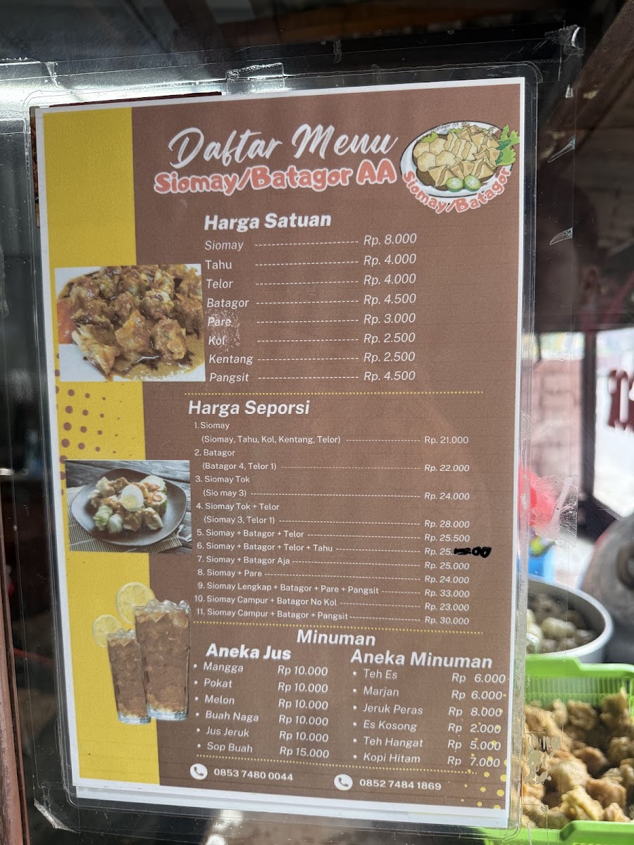 Siomay & Batagor AA Ade Photo Menu 2