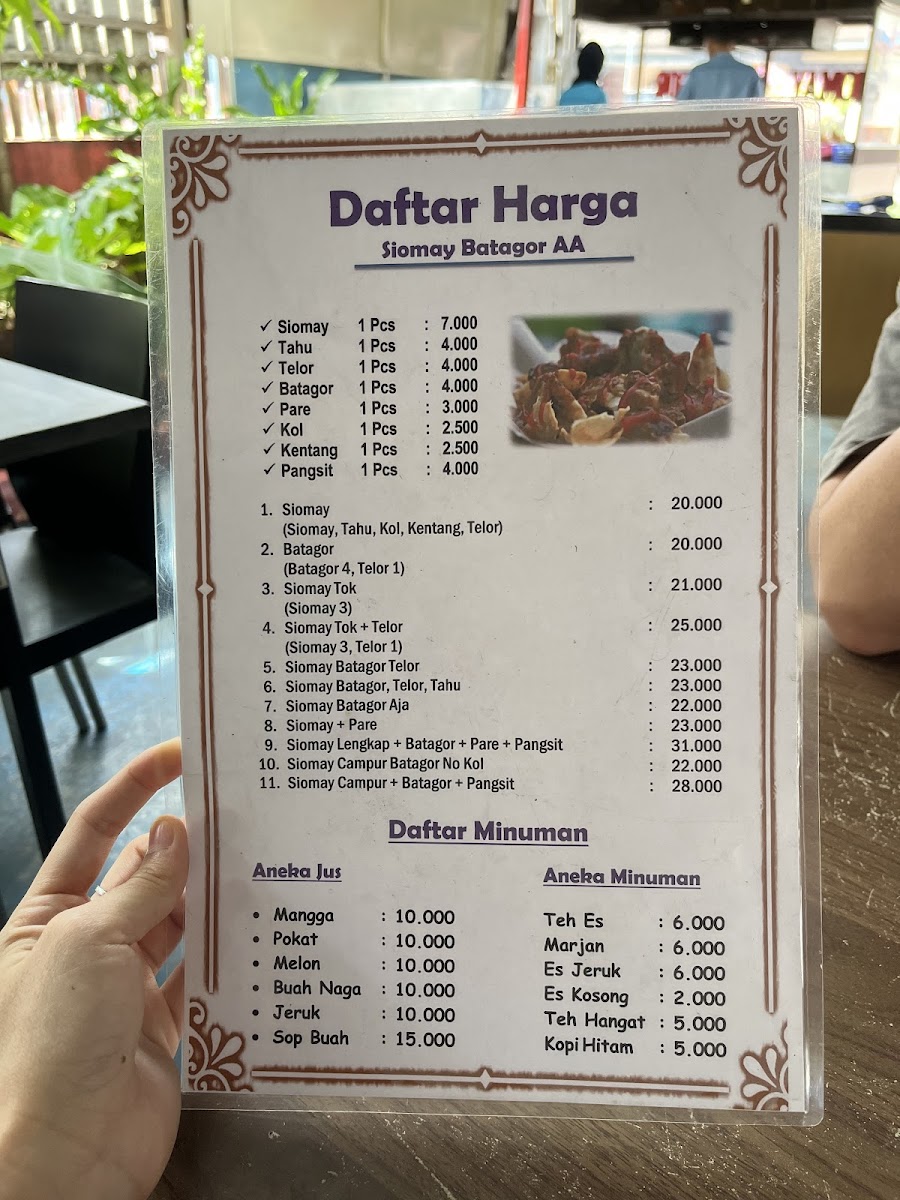 Siomay & Batagor AA Ade Photo Menu 7