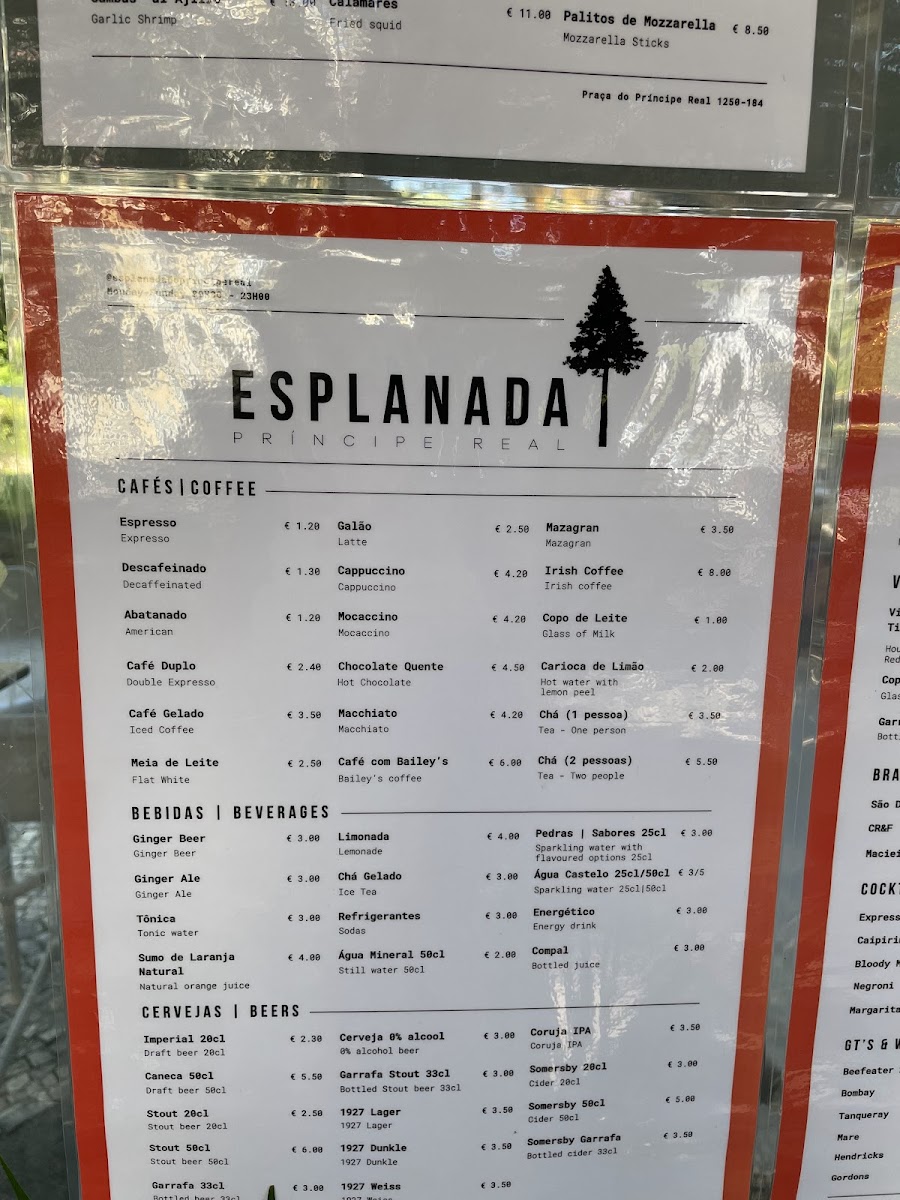 Esplanada Cafe Photo Menu 10
