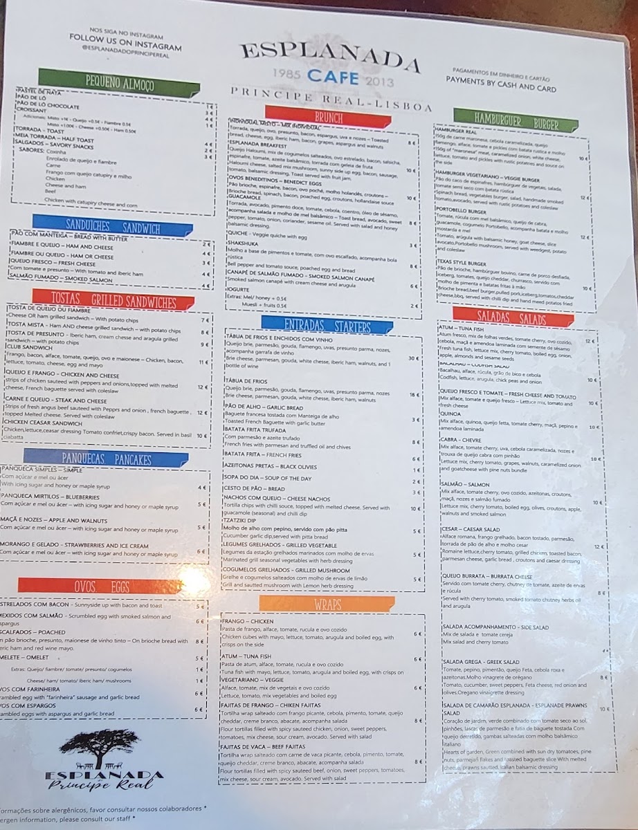 Esplanada Cafe Photo Menu 3