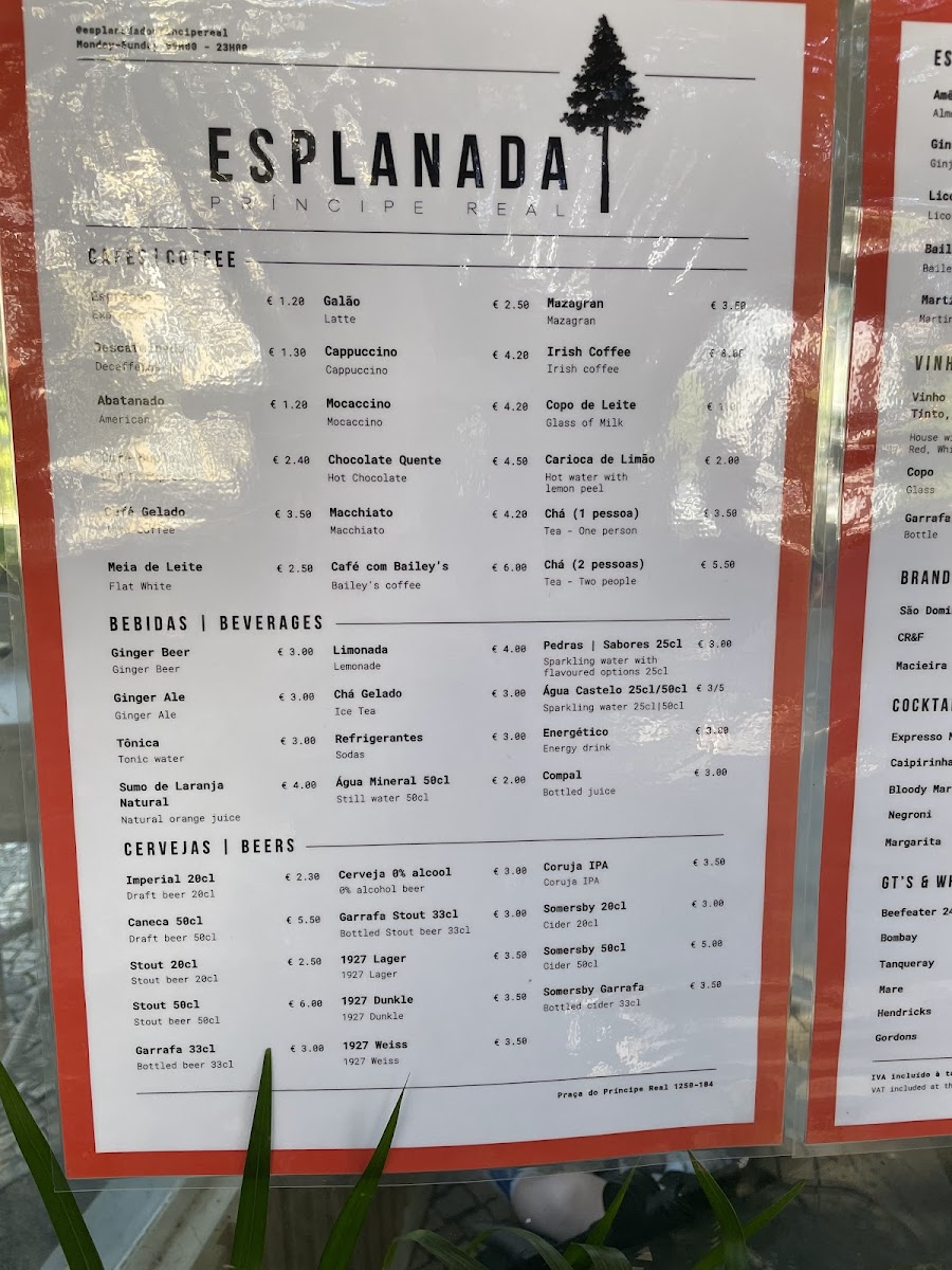 Esplanada Cafe Photo Menu 7