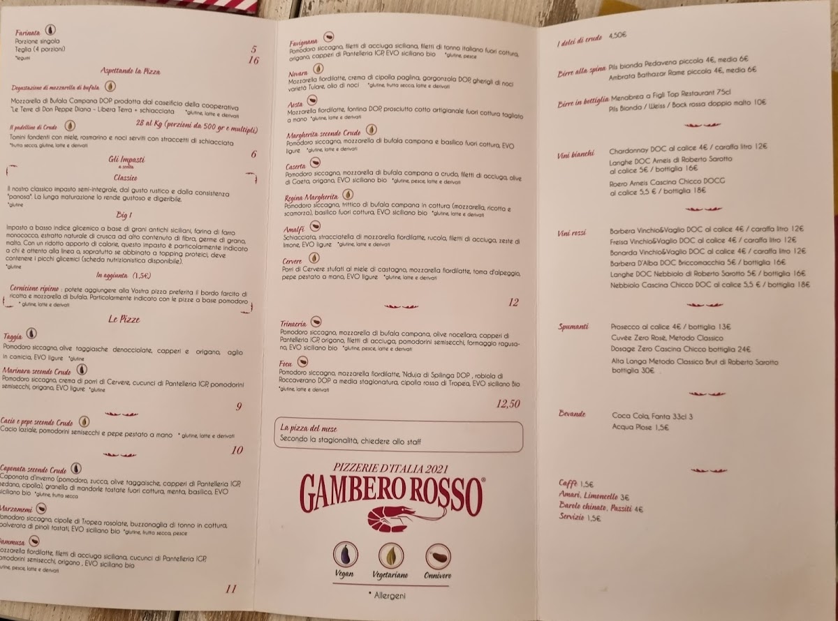 La Cruda Pizza Photo Menu 2
