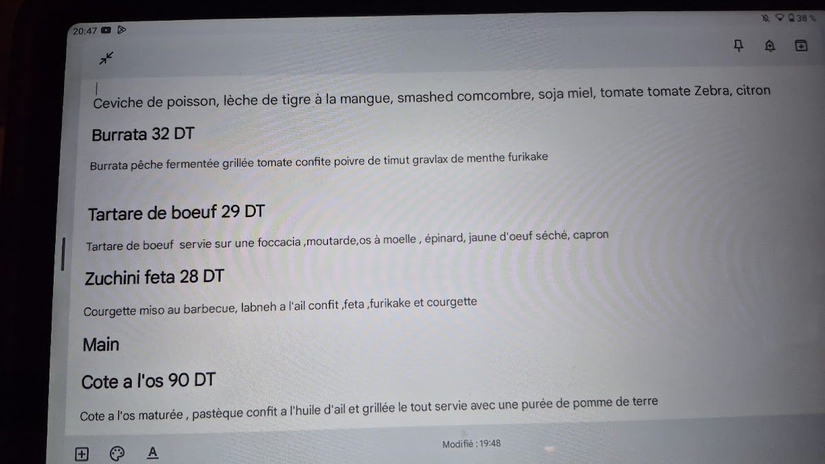CULT bistro Photo Menu 1