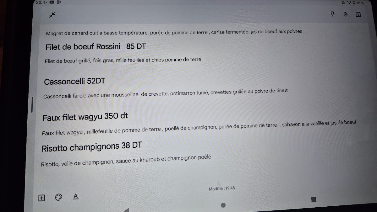 CULT bistro Photo Menu 2