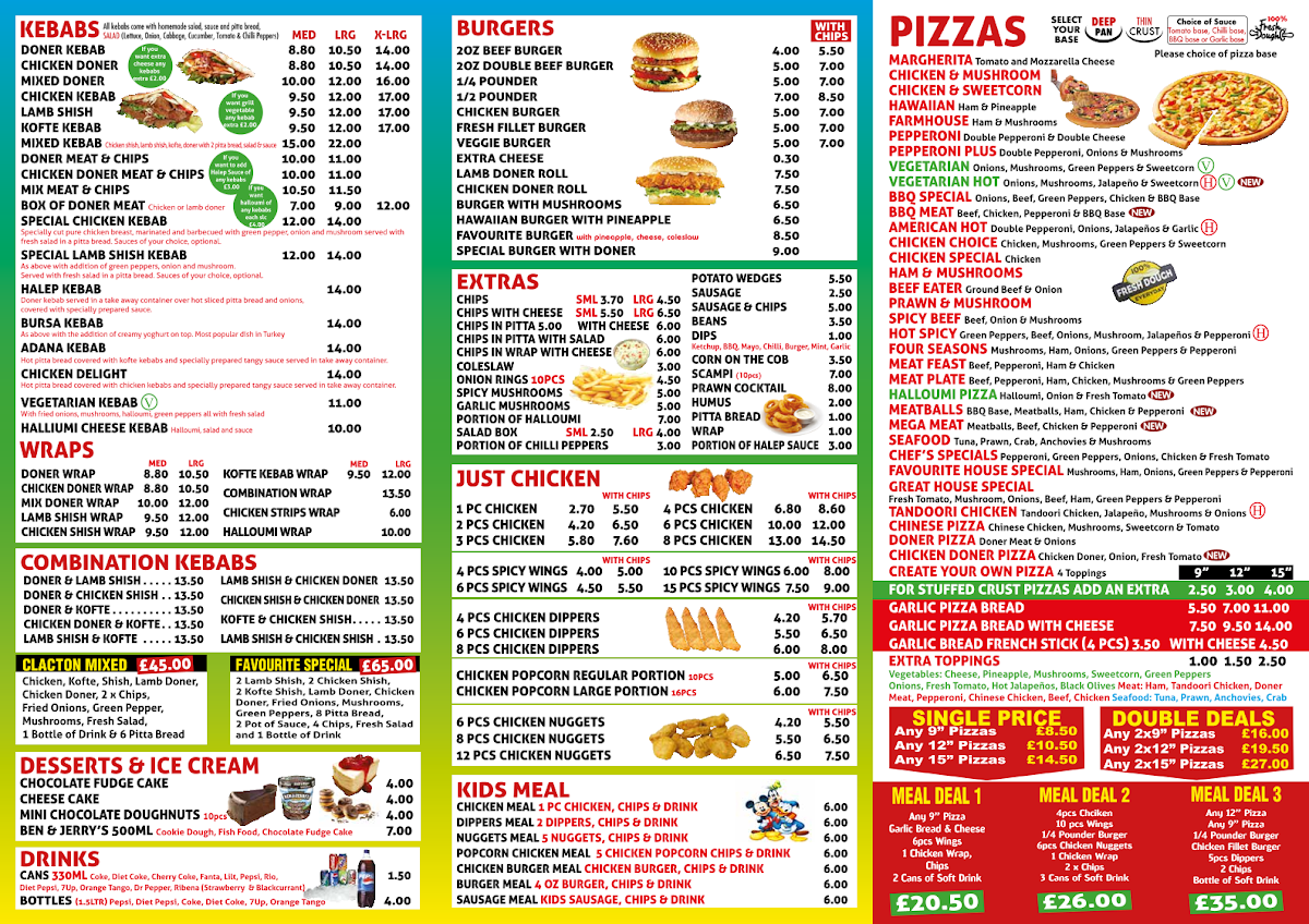Favourite Grill Photo Menu 1