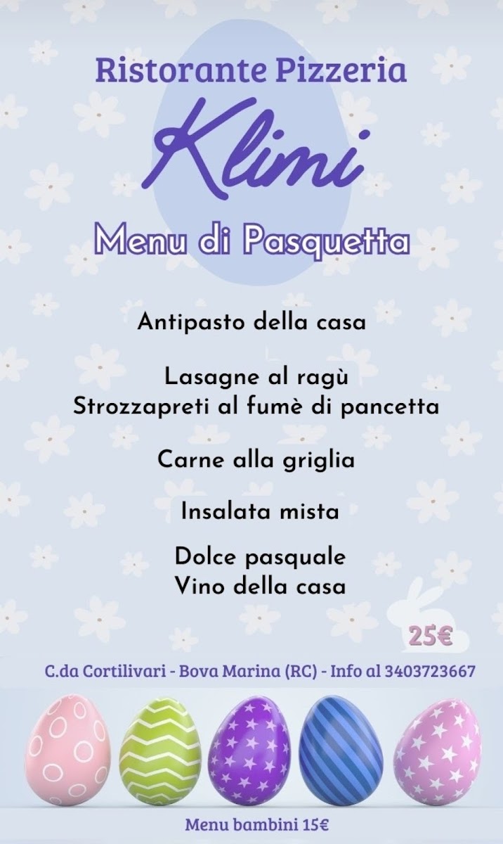 Klimi Ristorante Pizzeria Photo Menu 2