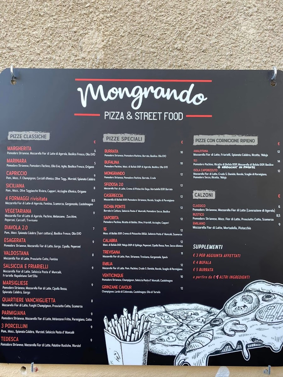 Mongrando Pizza & Street food Photo Menu 2