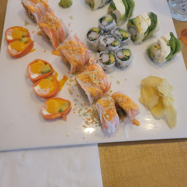 Sweetheart Roll Maine Roll California Roll and Queen Lobster Roll