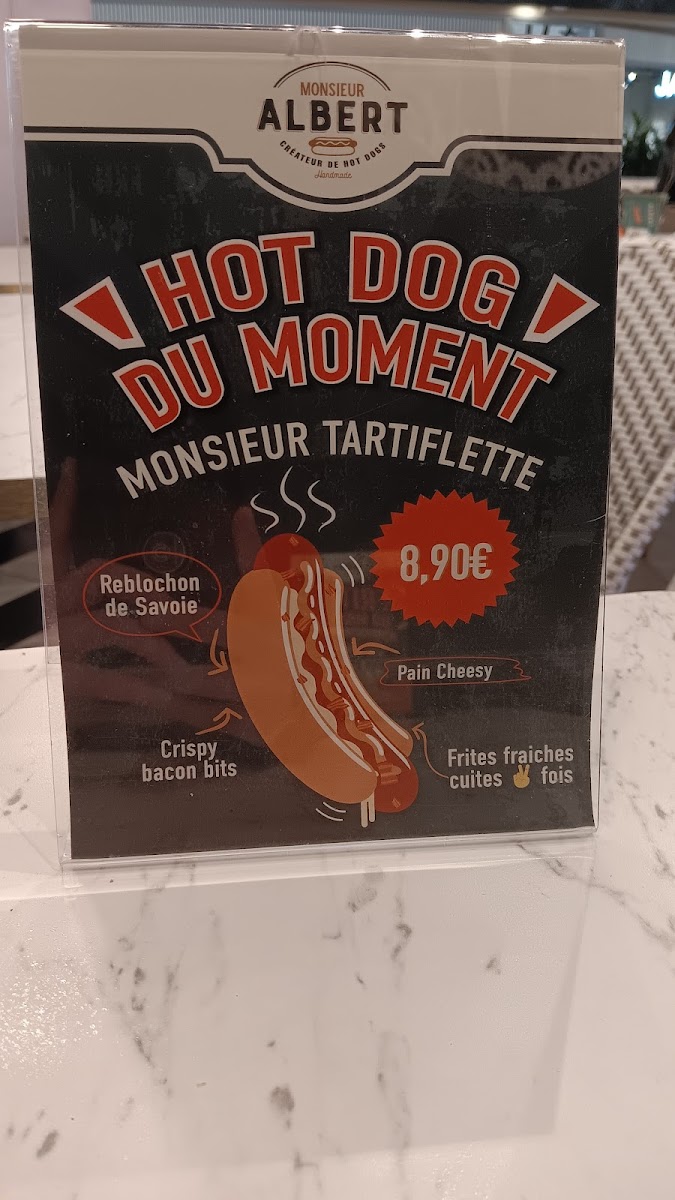 Monsieur Albert Photo Menu 2