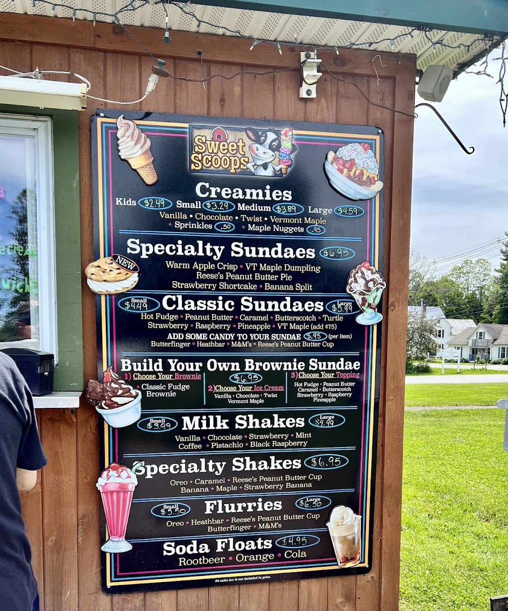Sweet Scoops Photo Menu 2