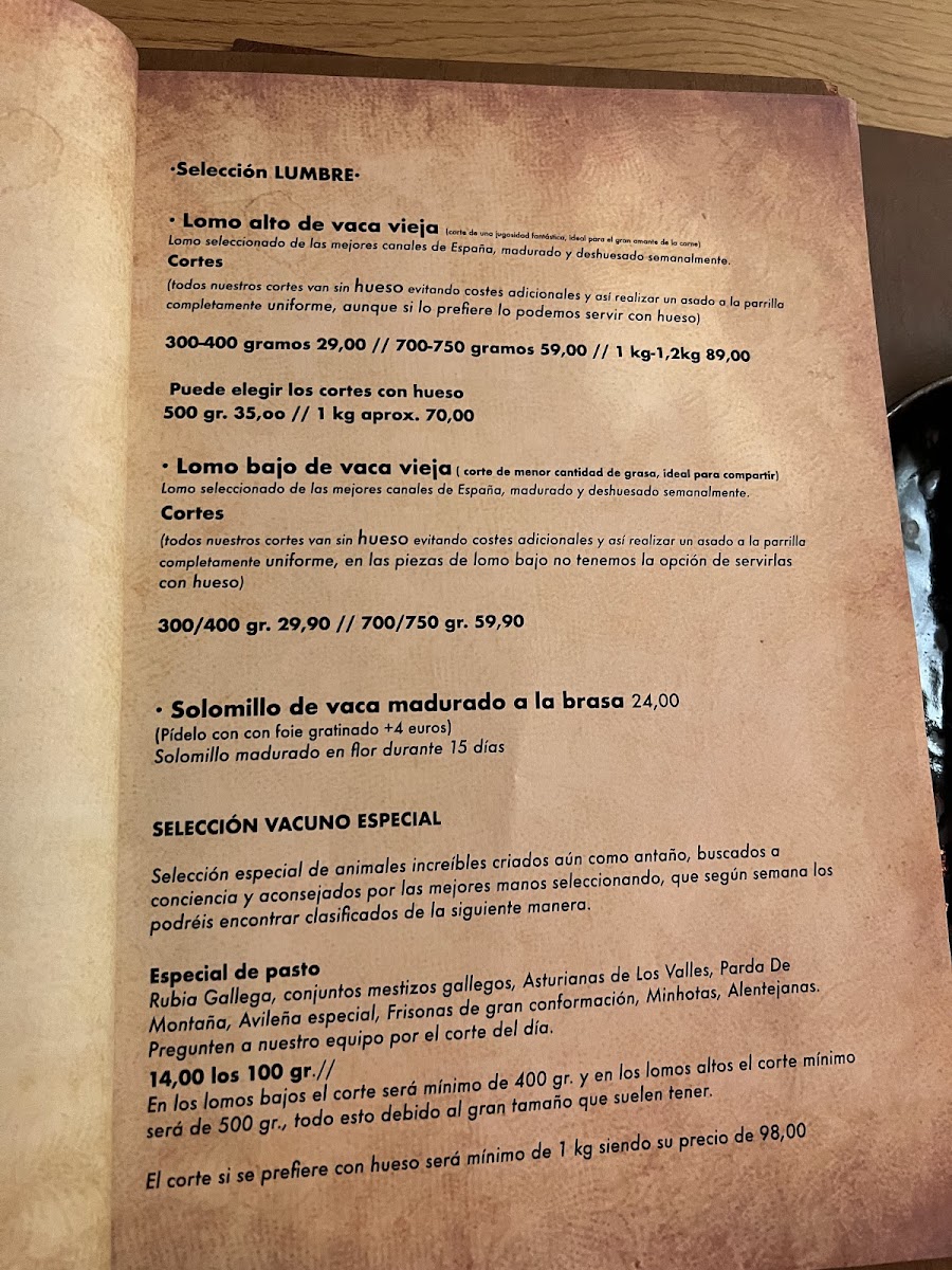 Raza y Dehesa Restaurante Córdoba Photo Menu 3