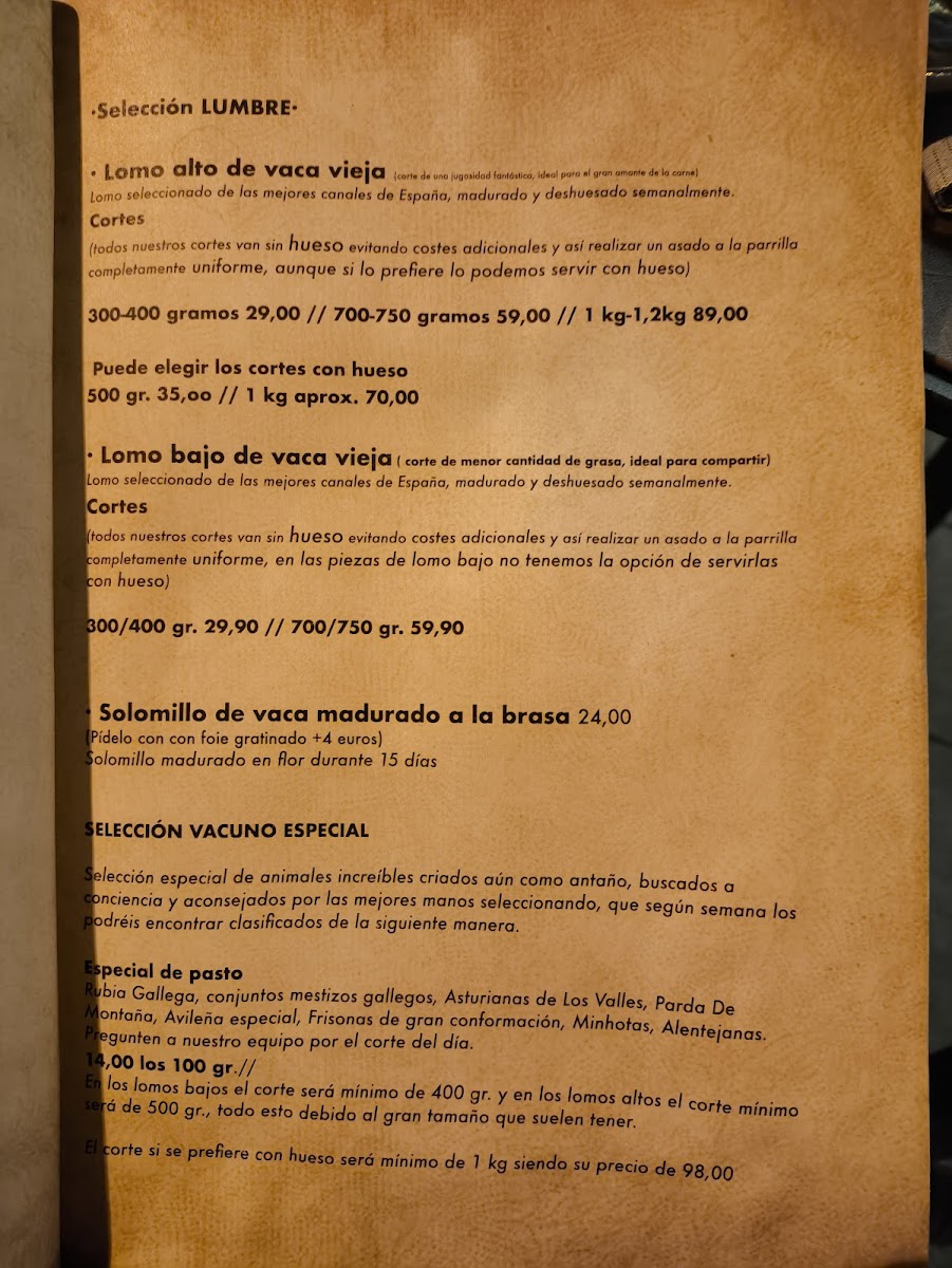 Raza y Dehesa Restaurante Córdoba Photo Menu 9