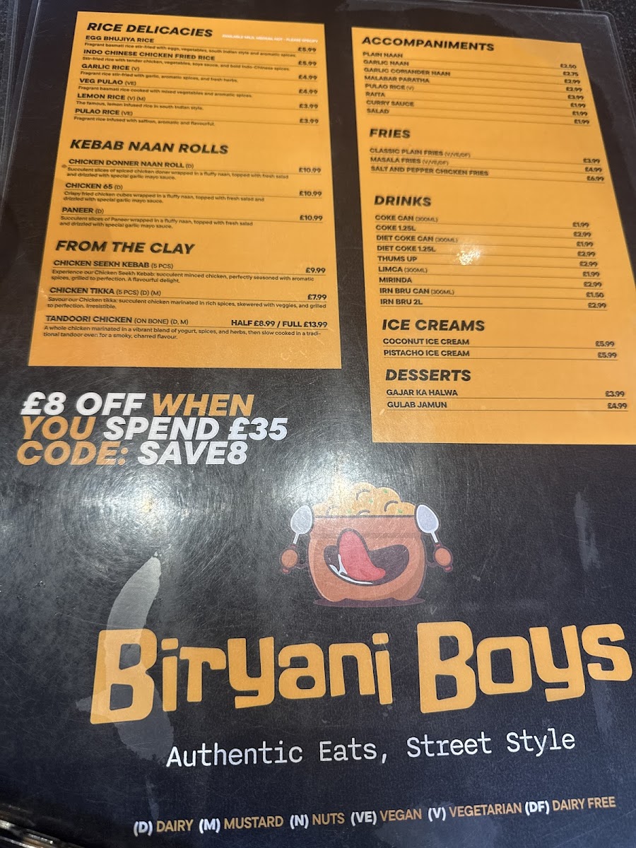 Biryani Boys Photo Menu 2