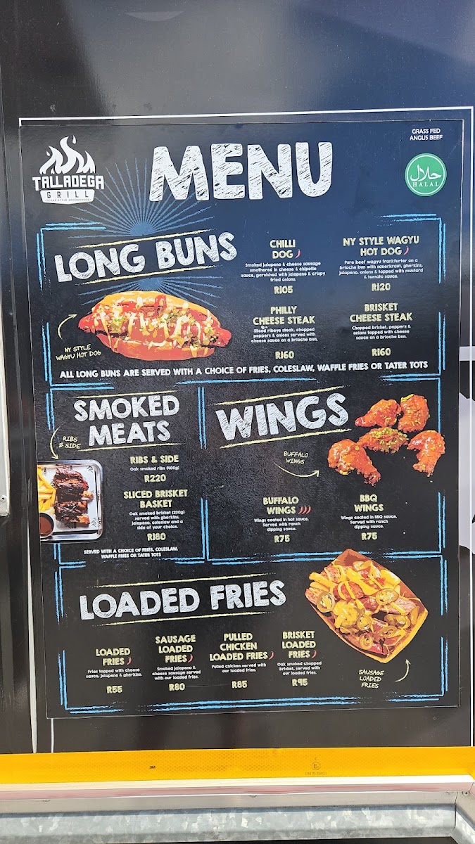 Talladega Grill Photo Menu 3