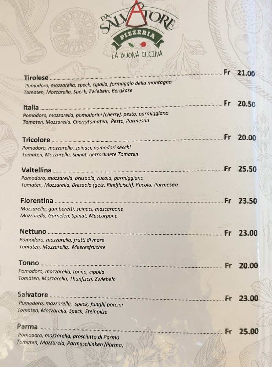 Pizzeria da Salvatore Photo Menu 6
