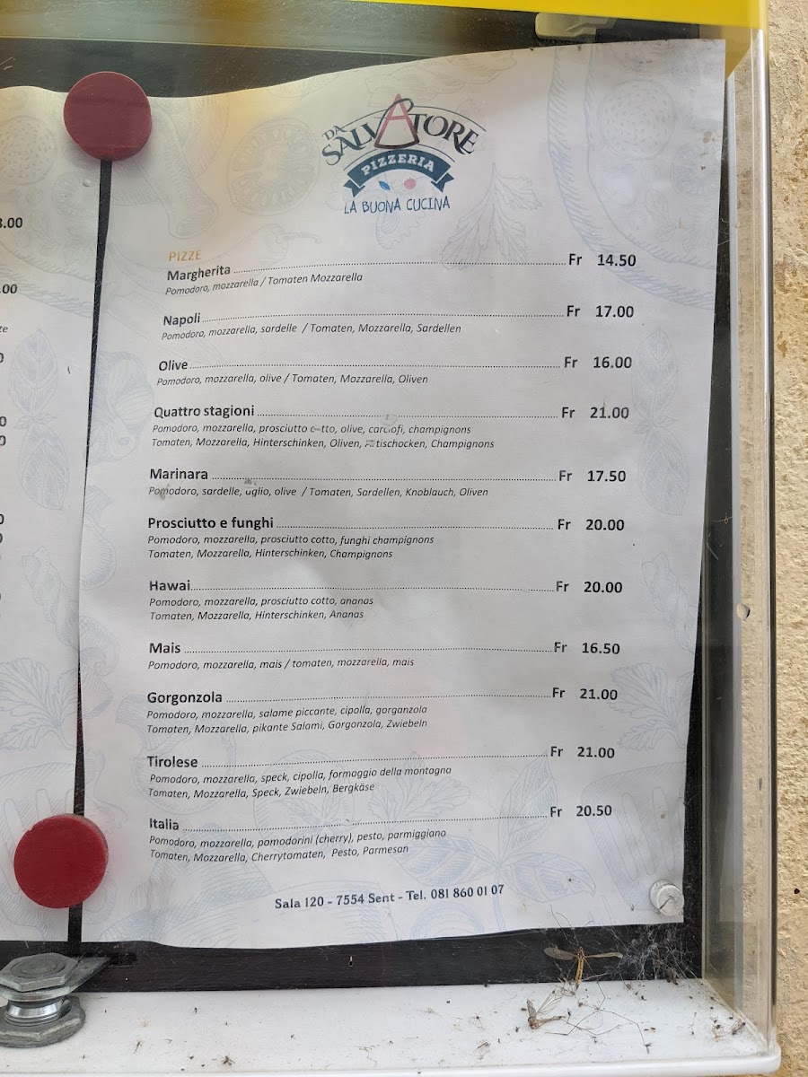 Pizzeria da Salvatore Photo Menu 8