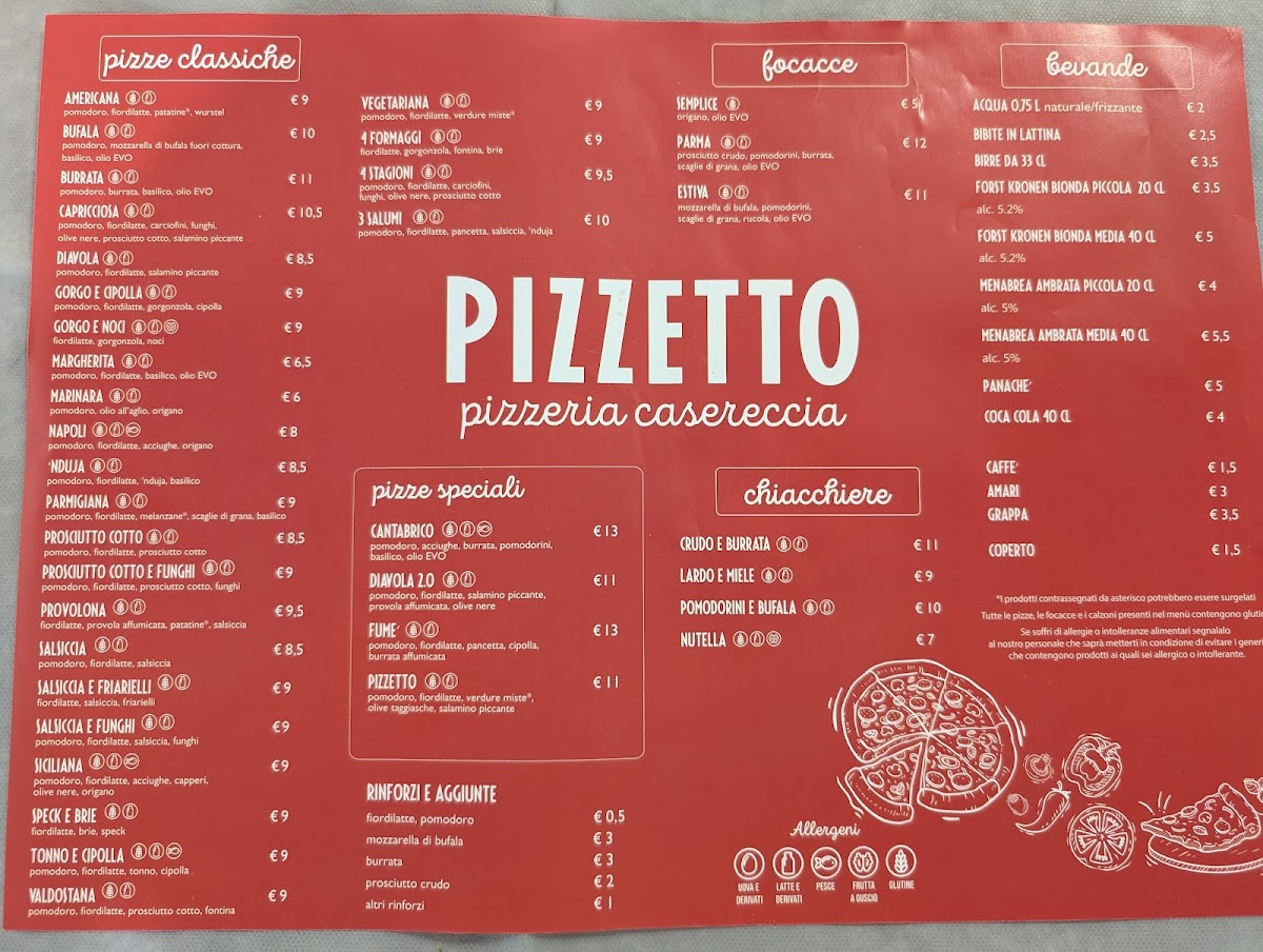 Pizzetto - pizzeria casereccia Photo Menu 1