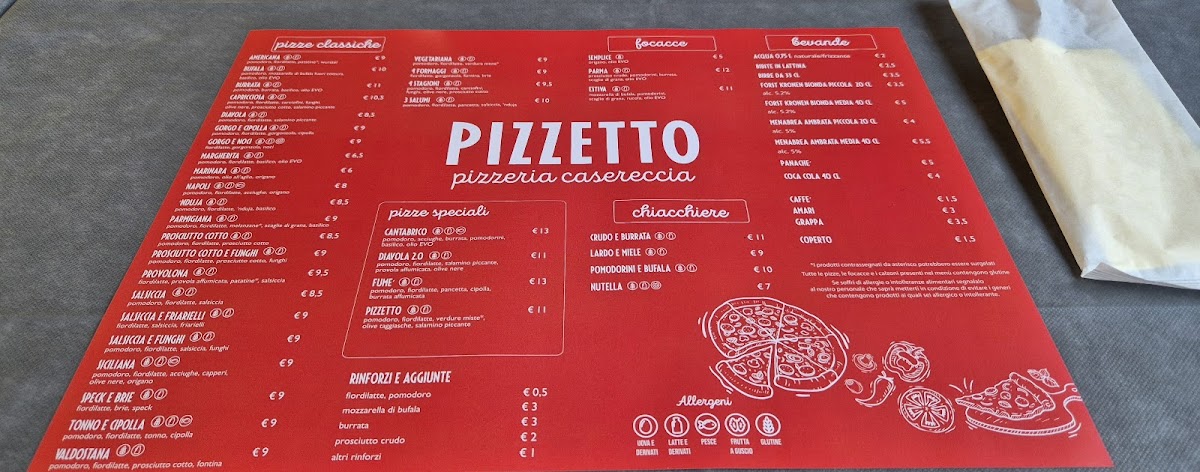 Pizzetto - pizzeria casereccia Photo Menu 2