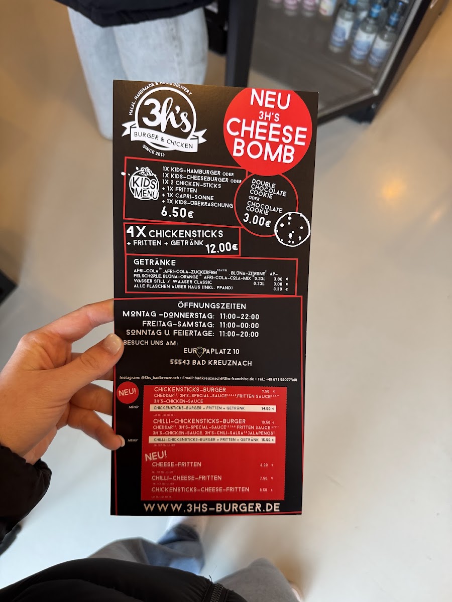 3h's burger & chicken Bad Kreuznach Photo Menu 2