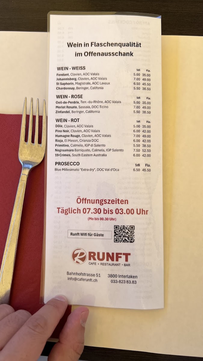 Runft Cafe Photo Menu 10