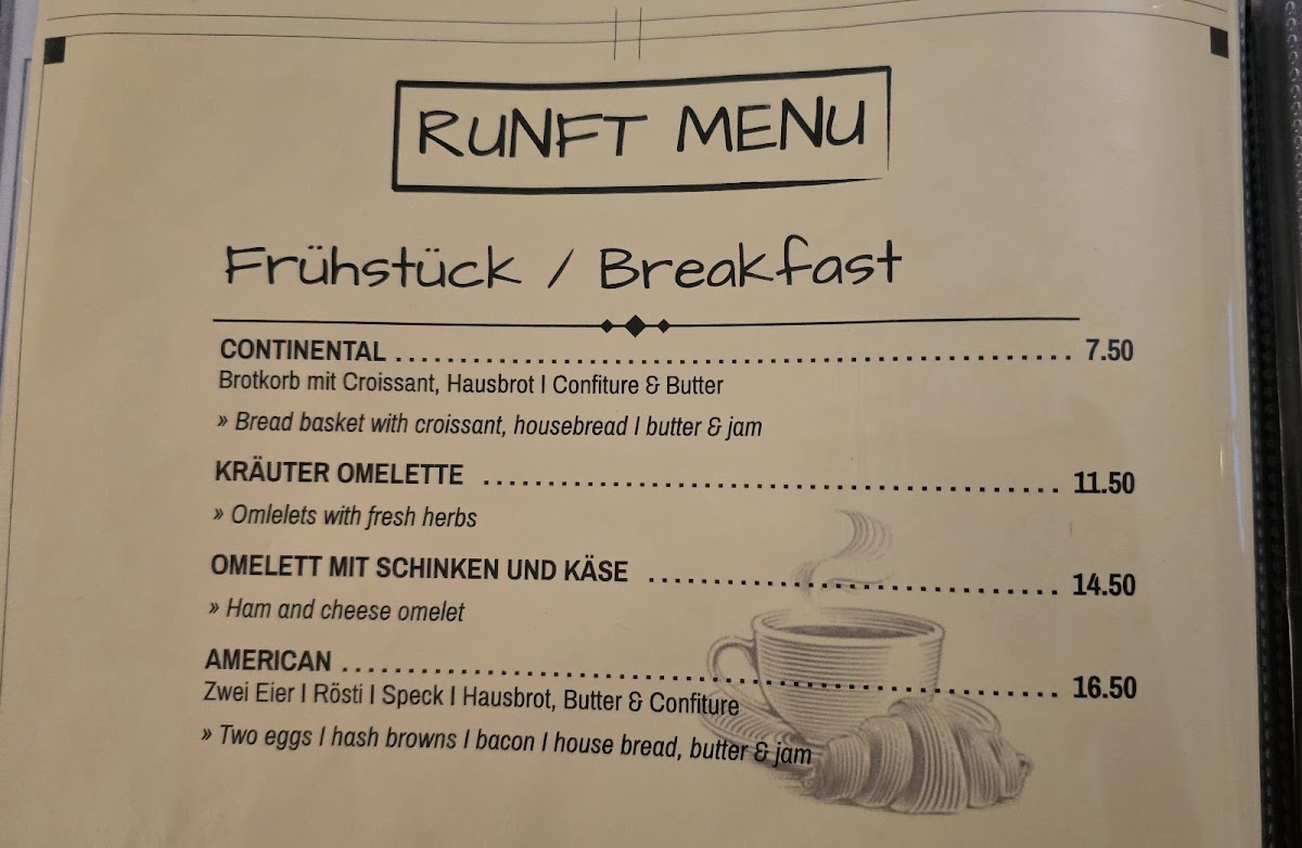 Runft Cafe Photo Menu 9