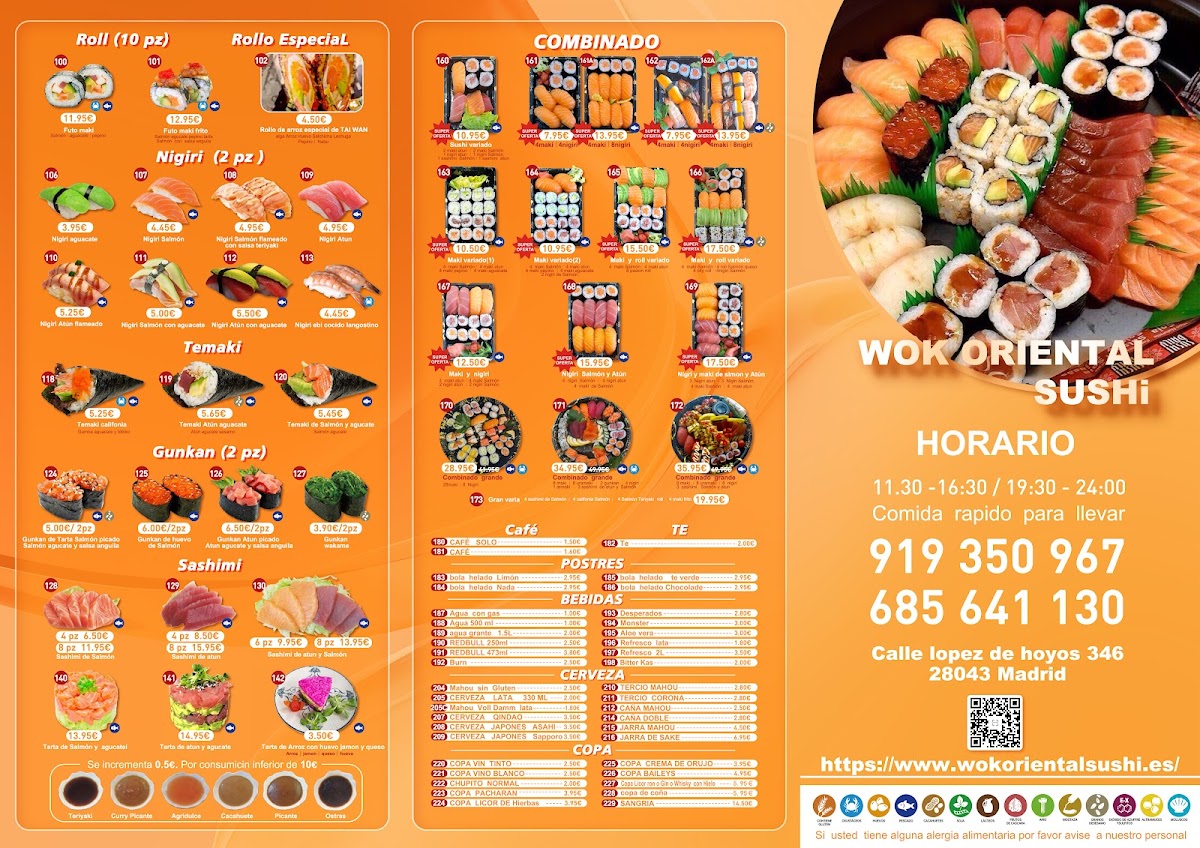 WOK ORIENTAL SUSHI Photo Menu 1