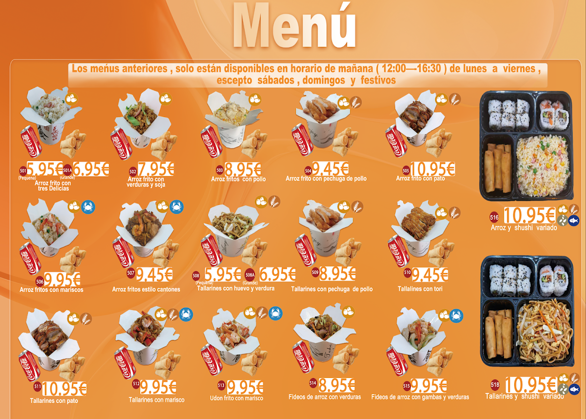 WOK ORIENTAL SUSHI Photo Menu 2