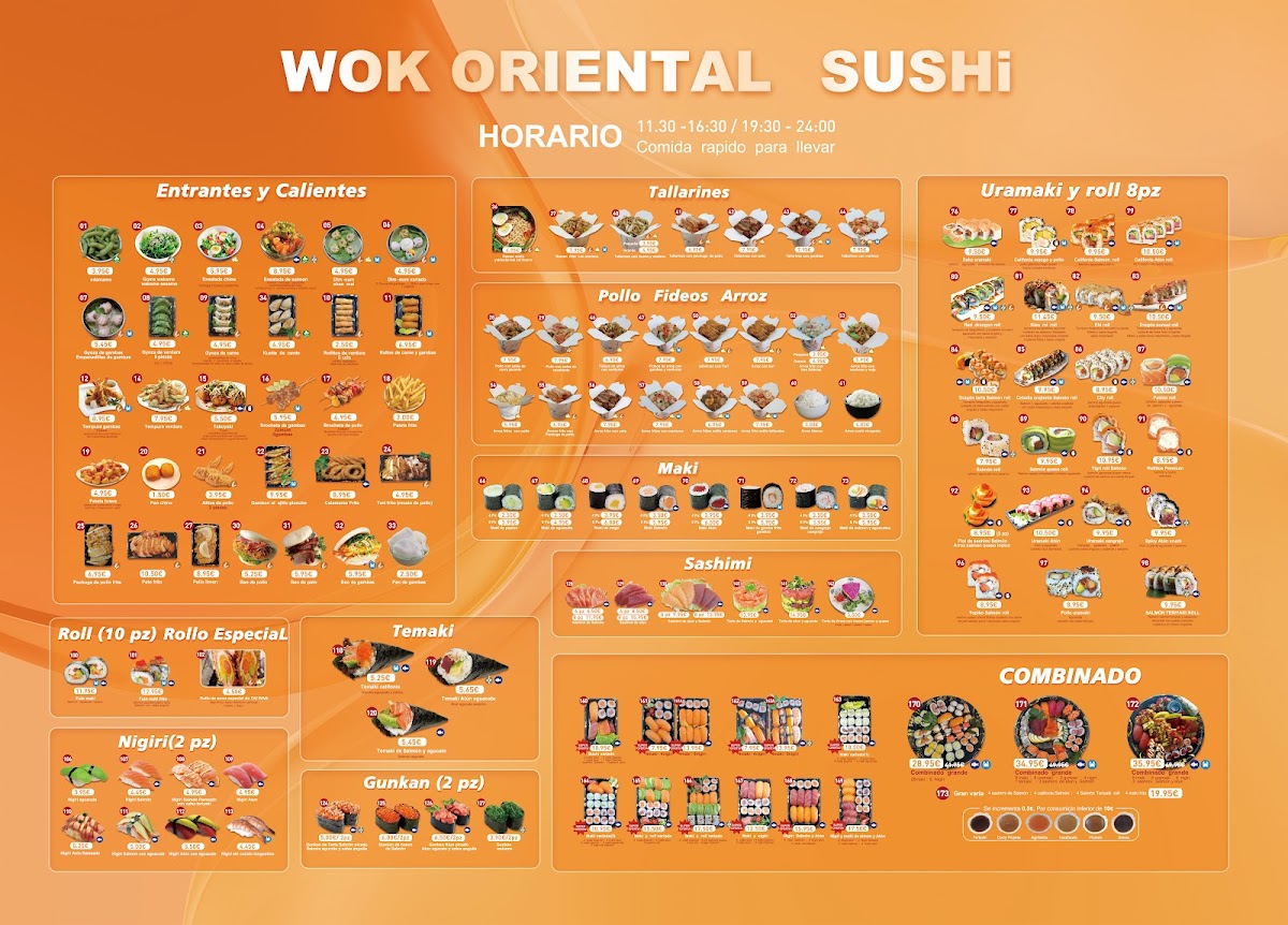WOK ORIENTAL SUSHI Photo Menu 3