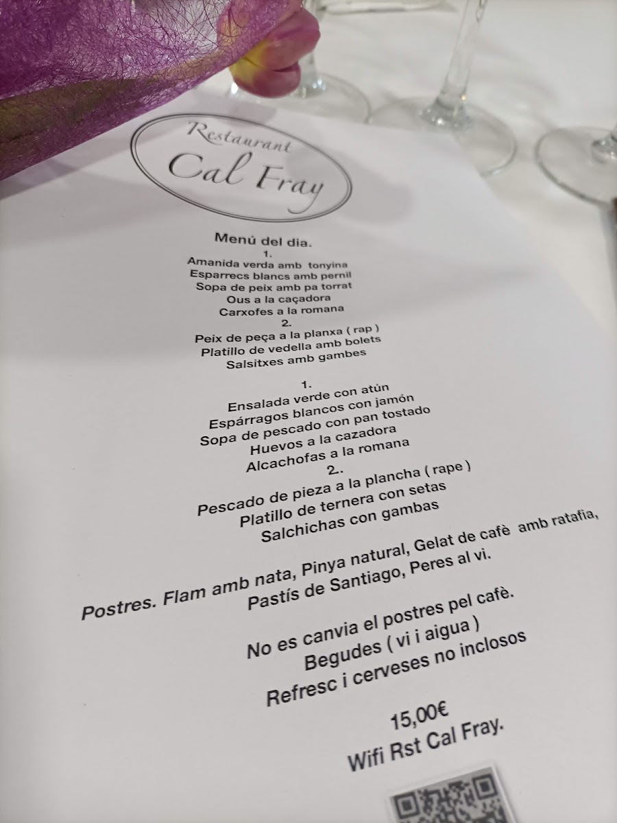 Restaurant Cal Fray Photo Menu 6