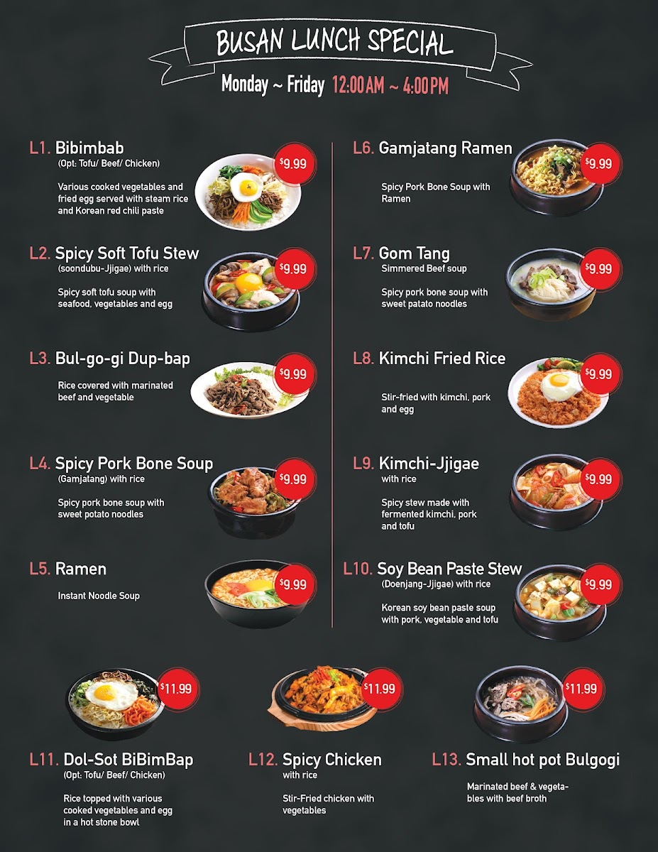 Busan Korean BBQ Photo Menu 6